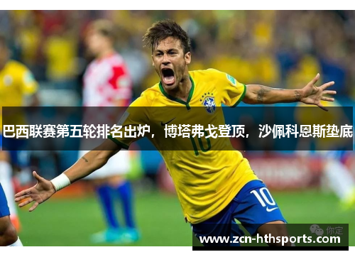 巴西联赛第五轮排名出炉，博塔弗戈登顶，沙佩科恩斯垫底